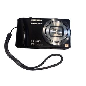 Panasonic Lumix DMC-ZS8 Digital Camera Blk 16x Optical Zoom Leica Lens 24mm Wide